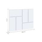 Cabeceira Solteiro Dominó Branca