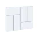 Cabeceira Solteiro Dominó Branca