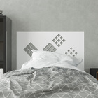 Cabeceira Solteiro Dominó - Cor Branco