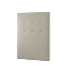 Cabeceira Solteiro Estofada 90cm Amandita  Bege