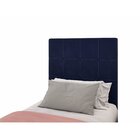 Cabeceira Solteiro Estofada 90cm Amandita Azul