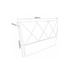 Cabeceira Solteiro Estofada 90cm Bud  Branco