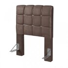 Cabeceira Solteiro Estofada 92cm Maily  Chocolate