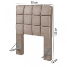 Cabeceira Solteiro Estofada 92cm Maily  Palha