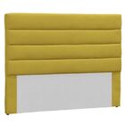 Cabeceira Solteiro Estofada Berlim Suede Amarelo - M&f Decor