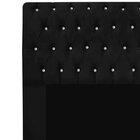 Cabeceira Solteiro Estofada Cama Box Lady 90 Cm Strass  Suede