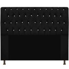 Cabeceira Solteiro Estofada Cama Box Lady 90 Cm Strass  Suede
