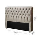 Cabeceira Solteiro Estofada Capitône 90 Cm Imperatriz Veludo