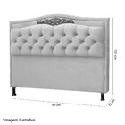 Cabeceira Solteiro Estofada Capitône Com Frame 90 Cm Belize R