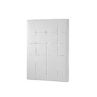 Cabeceira Solteiro Estofada Corino 90cm Amandita  Branco