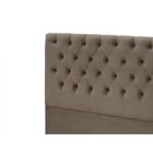 Cabeceira Solteiro Estofada Embaixatriz Bege Simbal