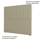 Cabeceira Solteiro Estofada Estela 90 Cm Para Cama Box Corino