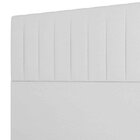 Cabeceira Solteiro Estofada Estela 90 Cm Para Cama Box Corino