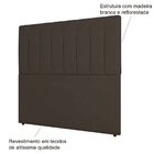 Cabeceira Solteiro Estofada Estela 90 Cm Para Cama Box Corino