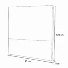 Cabeceira Solteiro Estofada Estela 90 Cm Para Cama Box Linho