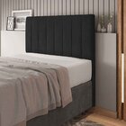 Cabeceira Solteiro Estofada Estela 90 Cm Para Cama Box Veludo
