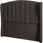 Cabeceira Solteiro Estofada Grey 90 Cm Para Cama Box Veludo M