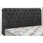 Cabeceira Solteiro Estofada Imperatriz Suede Bege