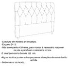 Cabeceira Solteiro Estofada Para Cama Box Bolívia 90 Cm Suede