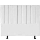 Cabeceira Solteiro Estofada Para Cama Box Carla 90 Cm Corino