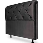 Cabeceira Solteiro Estofada Para Cama Box Daiana 90 Cm Sintét