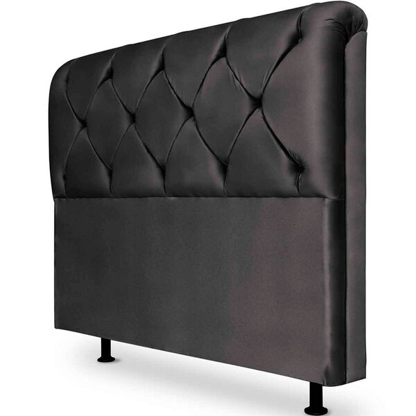 Cabeceira Solteiro Estofada Para Cama Box Daiana 90 Cm Sintét