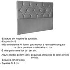 Cabeceira Solteiro Estofada Para Cama Box Júlia 90 Cm Suede C