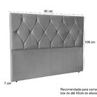 Cabeceira Solteiro Estofada Para Cama Box Júlia 90 Cm Suede C