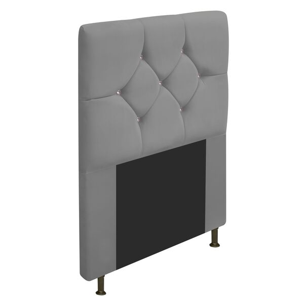 Cabeceira Solteiro França A05 C/ Strass 90 Cm Para Cama Box C