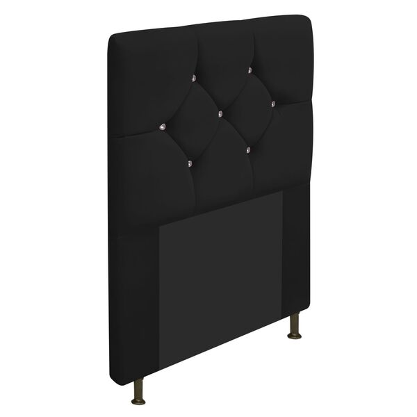 Cabeceira Solteiro França A05 C/ Strass 90 Cm Para Cama Box C