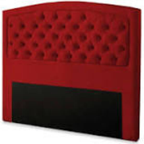 Cabeceira Solteiro Geovana 90 Cm Suede Vermelho - D A Decor