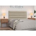 Cabeceira Solteiro Greta 90 Cm D´monegatto Suede Liso Bege