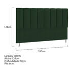 Cabeceira Solteiro Hannover P04 100 Cm Suede - Doce Sonho Móv