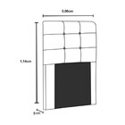 Cabeceira Solteiro Heloísa I02 90 Cm Suede - Doce Sonho Móvei