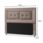 Cabeceira Solteiro Irlanda 0,88 Bege