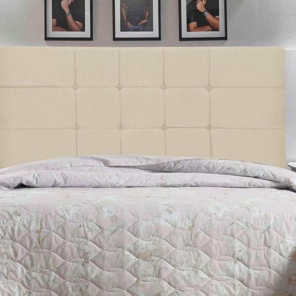 Cabeceira Solteiro Jbe Moveis Barcelona 94cm Bege Para Cama B