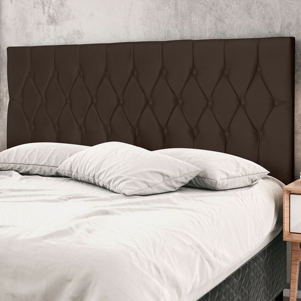 Cabeceira Solteiro Jbe Moveis Madri 94cm Marrom Para Cama Box