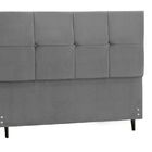 Cabeceira Solteiro Jbe Moveis Paris 94cm Cinza Para Cama Box