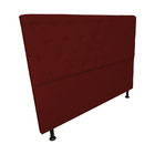Cabeceira Solteiro Juliana 90cm Para Cama Box Suede Bordô - D