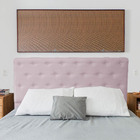 Cabeceira Solteiro Juliana 90cm Para Cama Box Suede Lilás - D