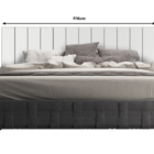 Cabeceira Solteiro Lambri Mdf Painel Parede Rack Tv 116x60cm