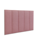 Cabeceira Solteiro Linho 100x60 Cama Box Modulada Reta Rosa