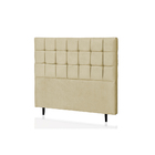 Cabeceira Solteiro Livia 90 Cm Suede Marfim - D A Decor