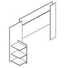 Cabeceira Solteiro Livia Savana E Grafite