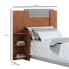 Cabeceira Solteiro Livia Savana E Grafite