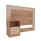 Cabeceira Solteiro London 130cm Nogal Vanilla Touch 9330