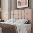 Cabeceira Solteiro Lotus Em Veludo Com Sapata Cor Rose Sonhar