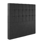 Cabeceira Solteiro Lotus - Veludo - Palladium Decor Preto