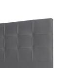 Cabeceira Solteiro Luiza 90cm Suede Cinza – Fdecor