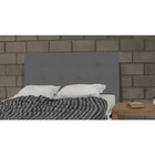 Cabeceira Solteiro Luna 160 Cm Cinza Suede Carolina Estofados